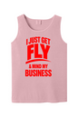 Get Fly & Minding My Business V1 - Red Font Unisex Tank Top