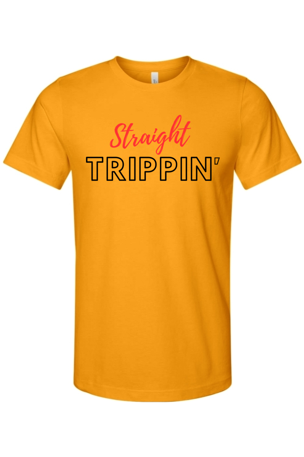 Straight Trippin' - Red/Black Font Unisex Short Sleeve Shirt