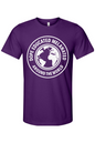 Dope Educated Melanated Stamp - White Font Unisex Short Sleeve Shirt