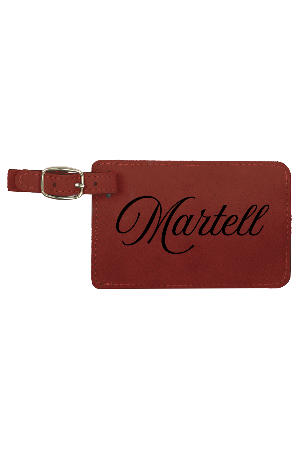 Martell - 4 1/4" x 2 3/4" Laserable Leatherette Luggage Tag