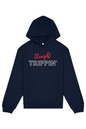 Straight Trippin' - Red/White Font Unisex Heavyweight Hoodie