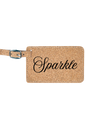 Sparkle - 4 1/4" x 2 3/4" Laserable Leatherette Luggage Tag