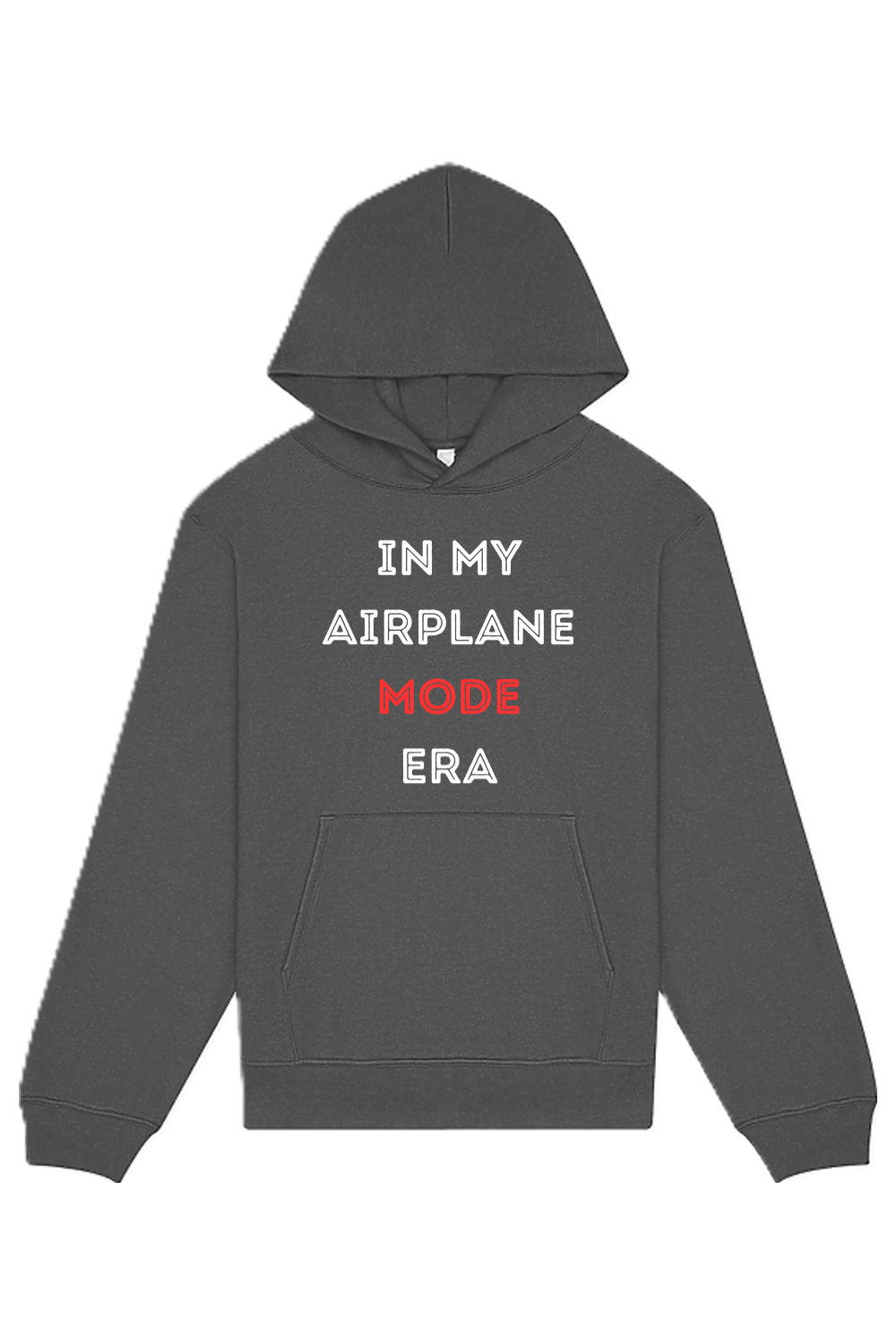 Airplane Mode Era - White/Red Front Unisex Heavyweight Hoodie