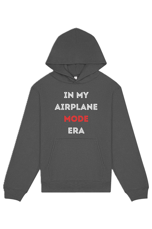 Airplane Mode Era - White/Red Front Unisex Heavyweight Hoodie