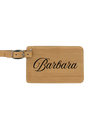 Barbara - 4 1/4" x 2 3/4" Laserable Leatherette Luggage Tag