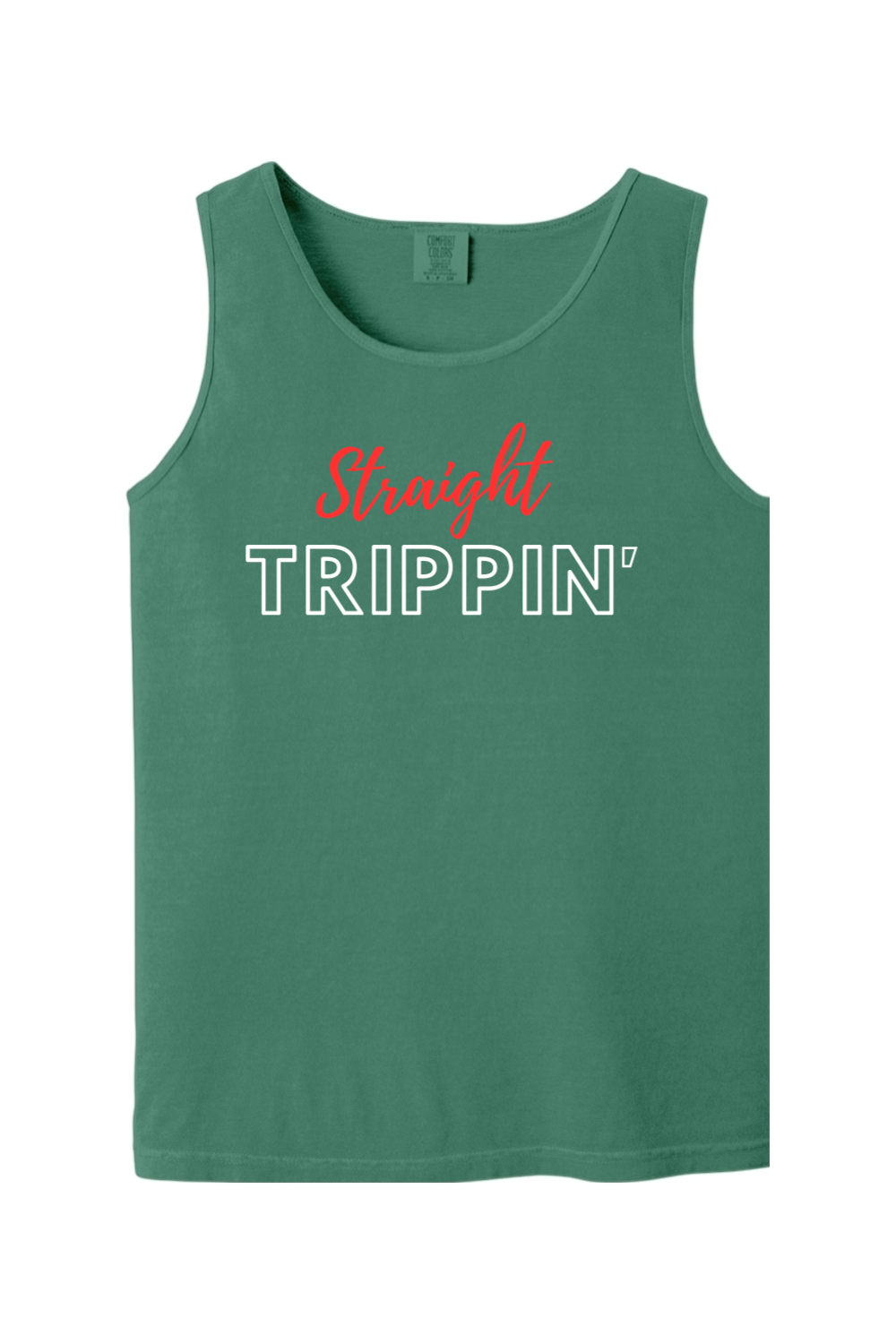 Straight Trippin' - Red/White Font Unisex Tank Top