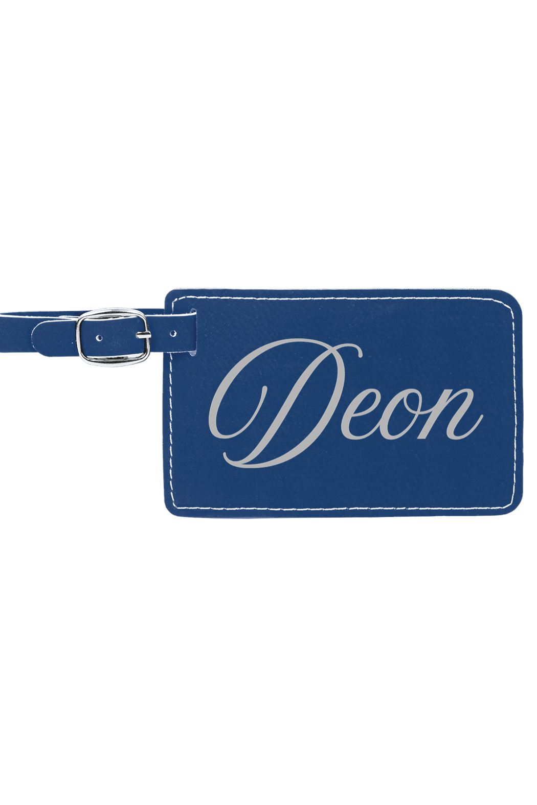 Deon - 4 1/4" x 2 3/4" Laserable Leatherette Luggage Tag