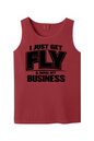 Get Fly & Minding My Business V2 - Black Font Unisex Tank Top