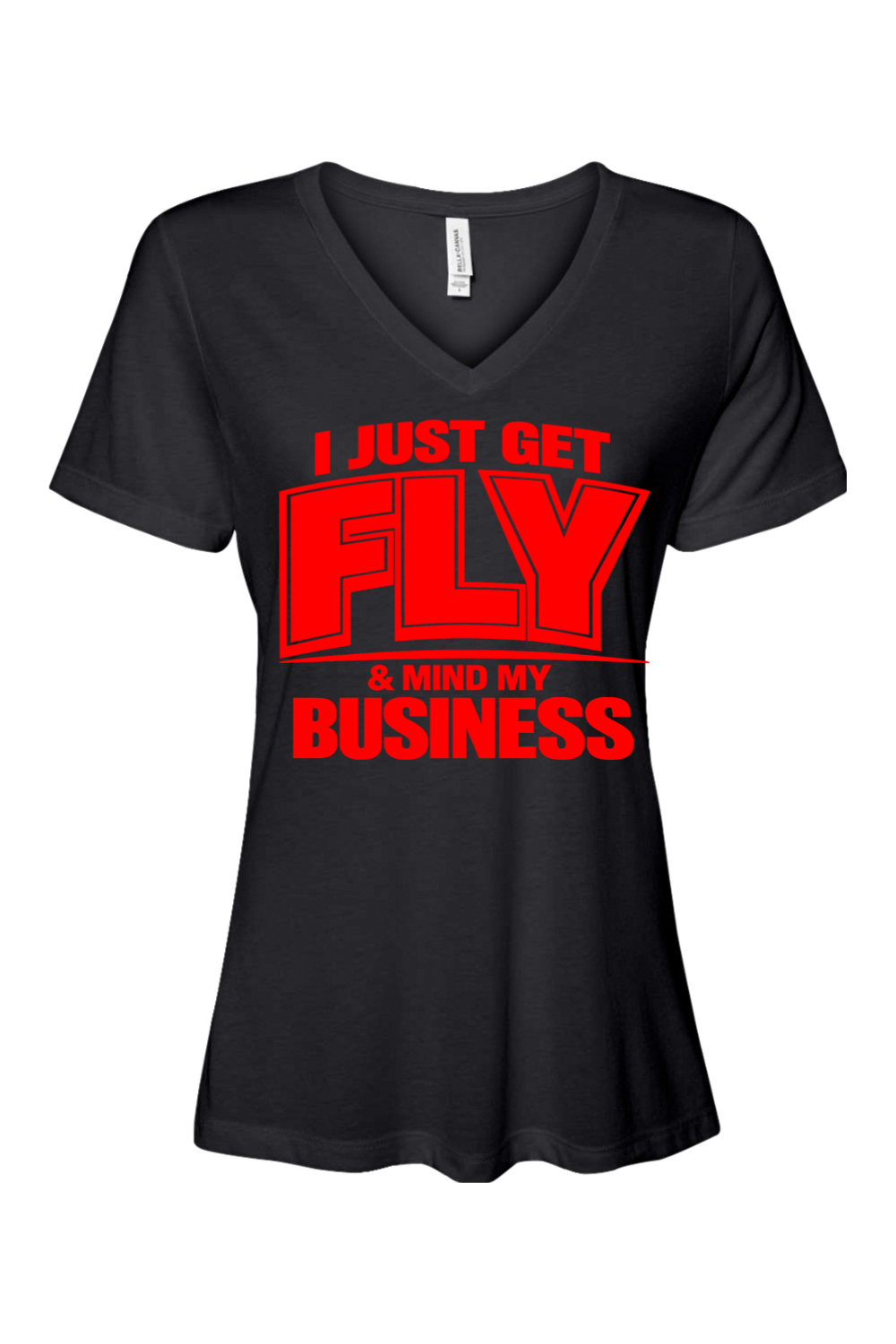 Get Fly & Mind My Business Short Sleeve V-Neck Shirt V2