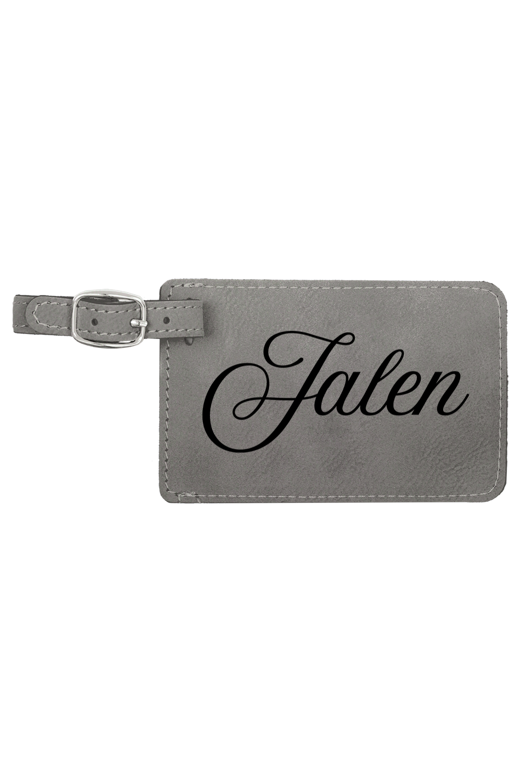 Jalen - 4 1/4" x 2 3/4" Laserable Leatherette Luggage Tag
