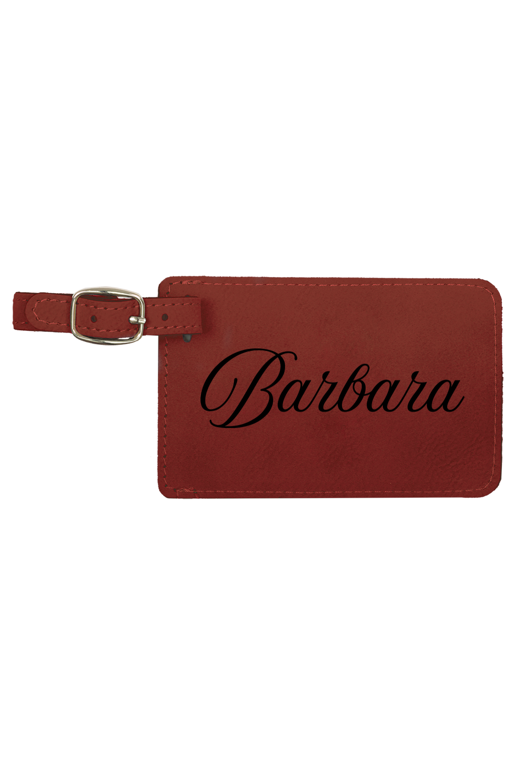 Barbara - 4 1/4" x 2 3/4" Laserable Leatherette Luggage Tag