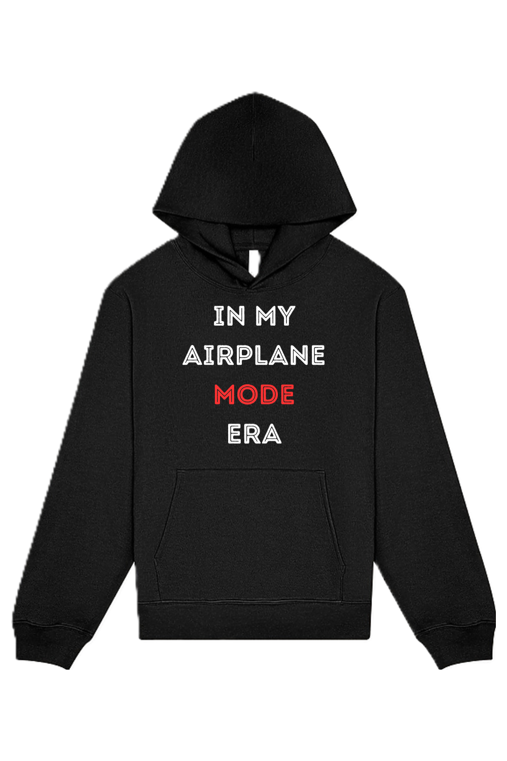 Airplane Mode Era - White/Red Front Unisex Heavyweight Hoodie