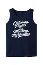Minding My Business - White Font Unisex Tank Top