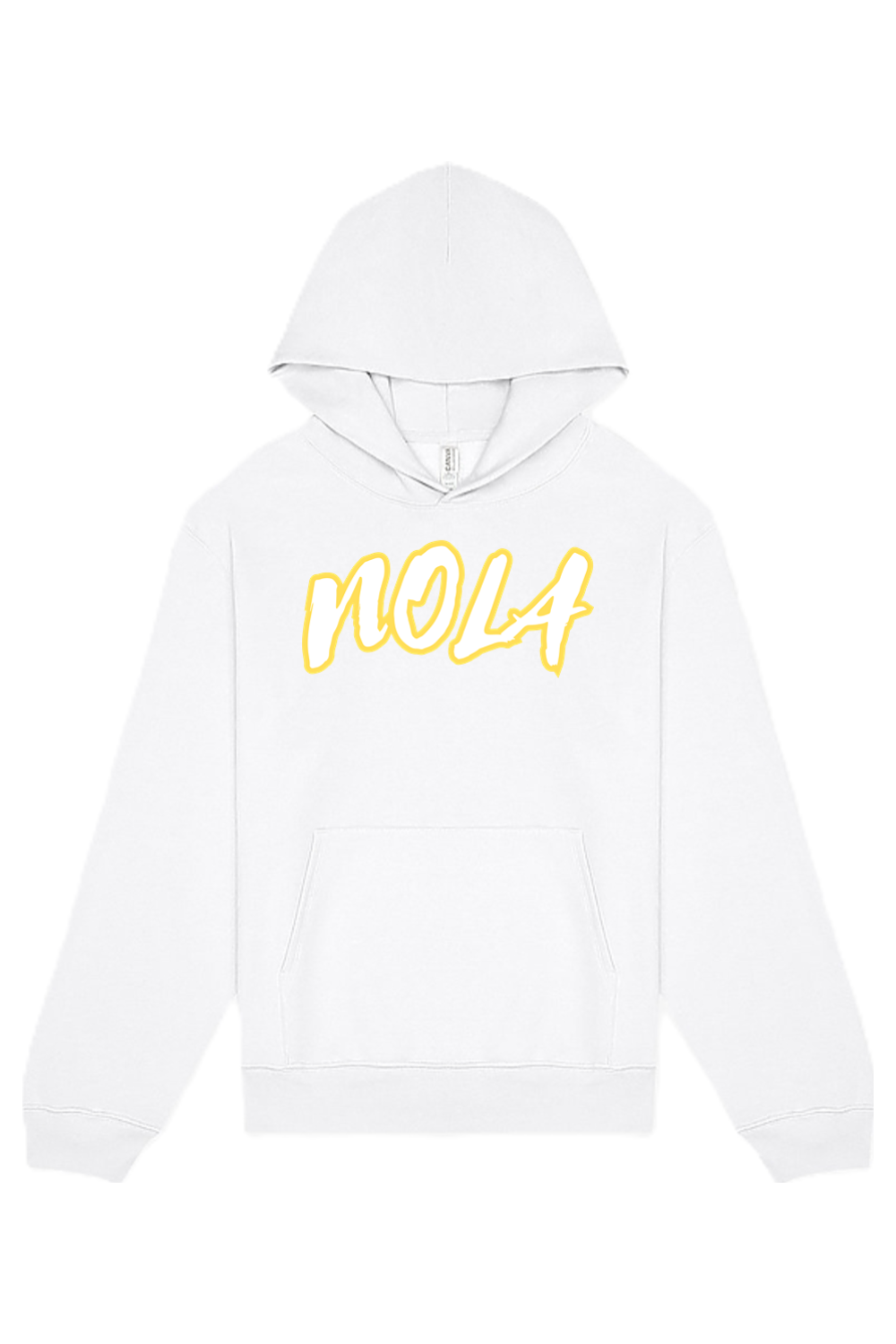 NOLA - Gold/White Font Unisex Heavyweight Hoodie