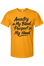 Ancestry in My Blood - Black Font Unisex Short Sleeve Shirt