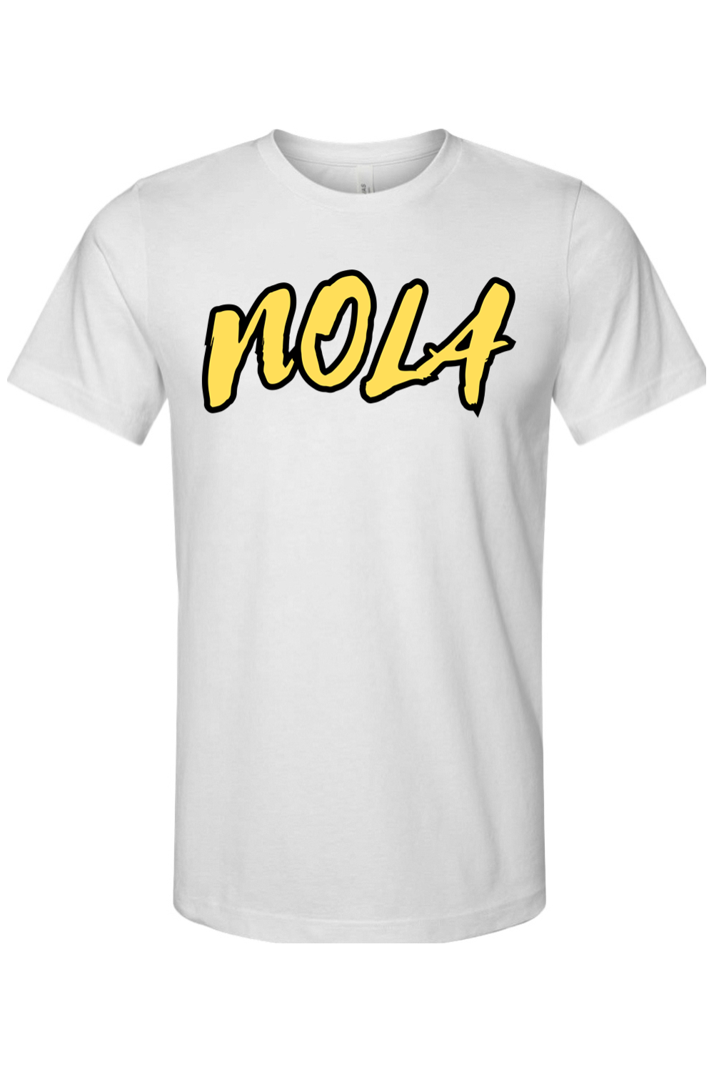 NOLA - Black/Gold Font Unisex Short Sleeve Shhirt