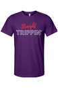 Straight Trippin' - Red/White Font Unisex Short Sleeve Shirt