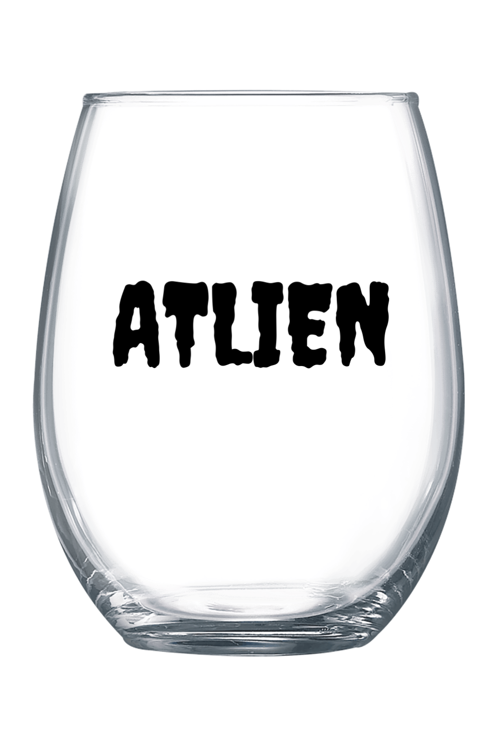 ATLien - Black 21 oz. Stemless Wine Glass