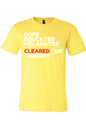 Cleared for Takeoff - White/Red Font Unisex Short Sleeve Shirt