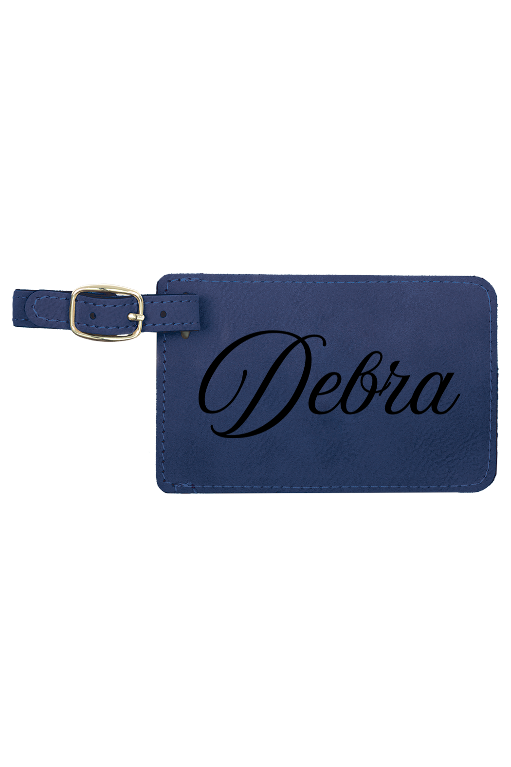 Debra - 4 1/4" x 2 3/4" Laserable Leatherette Luggage Tag