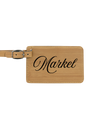 Markel - 4 1/4" x 2 3/4" Laserable Leatherette Luggage Tag