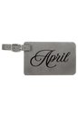 April - 4 1/4" x 2 3/4" Laserable Leatherette Luggage Tag