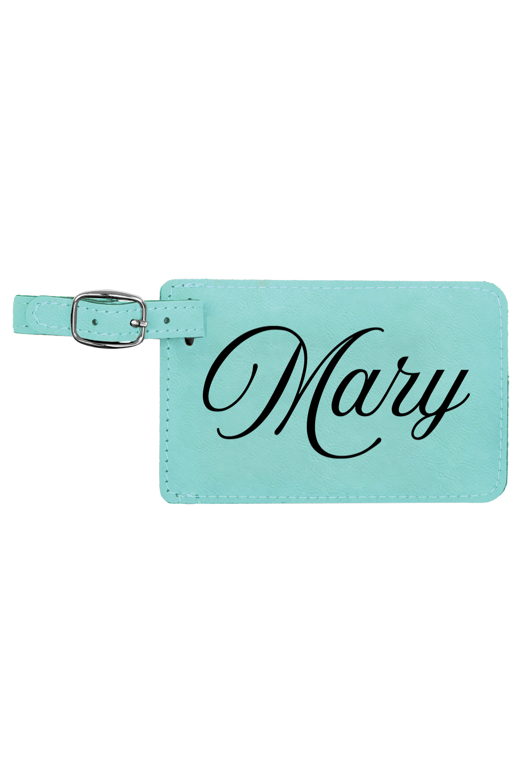 Mary - 4 1/4" x 2 3/4" Laserable Leatherette Luggage Tag