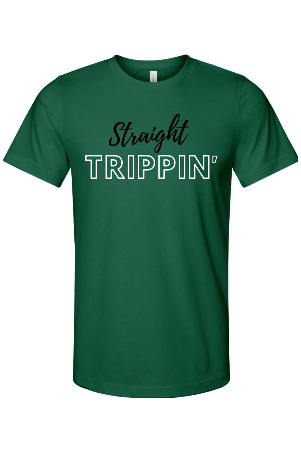 Straight Trippin' - Black/White Font Unisex Short Sleeve Shirt