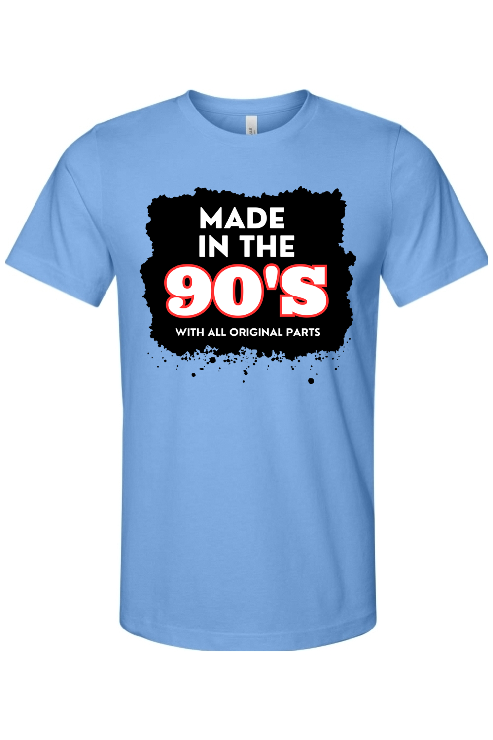 Made in the 90s Original Parts - White/Black Font Unisex Short Sleeve Shirt