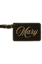 Mary - 4 1/4" x 2 3/4" Laserable Leatherette Luggage Tag