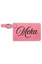 Meka - 4 1/4" x 2 3/4" Laserable Leatherette Luggage Tag