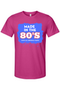 Made in the 80s Original Parts - White/Blue Unisex Short Sleeve Shirt