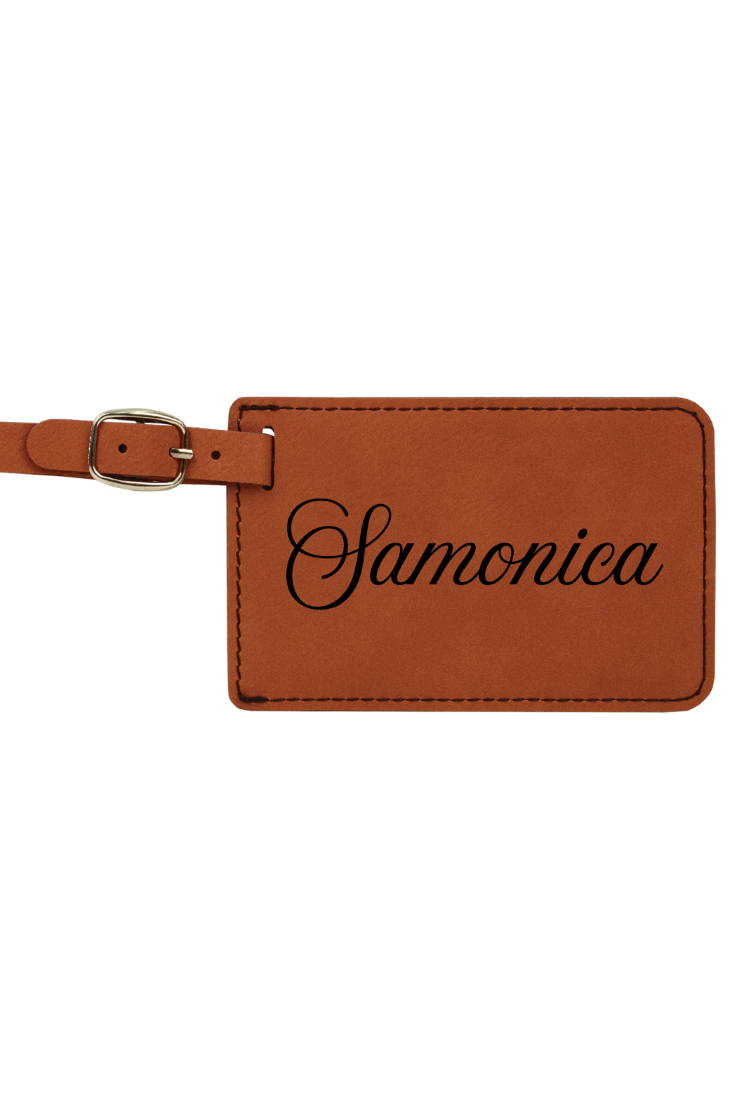 Samonica - 4 1/4" x 2 3/4" Laserable Leatherette Luggage Tag