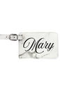 Mary - 4 1/4" x 2 3/4" Laserable Leatherette Luggage Tag