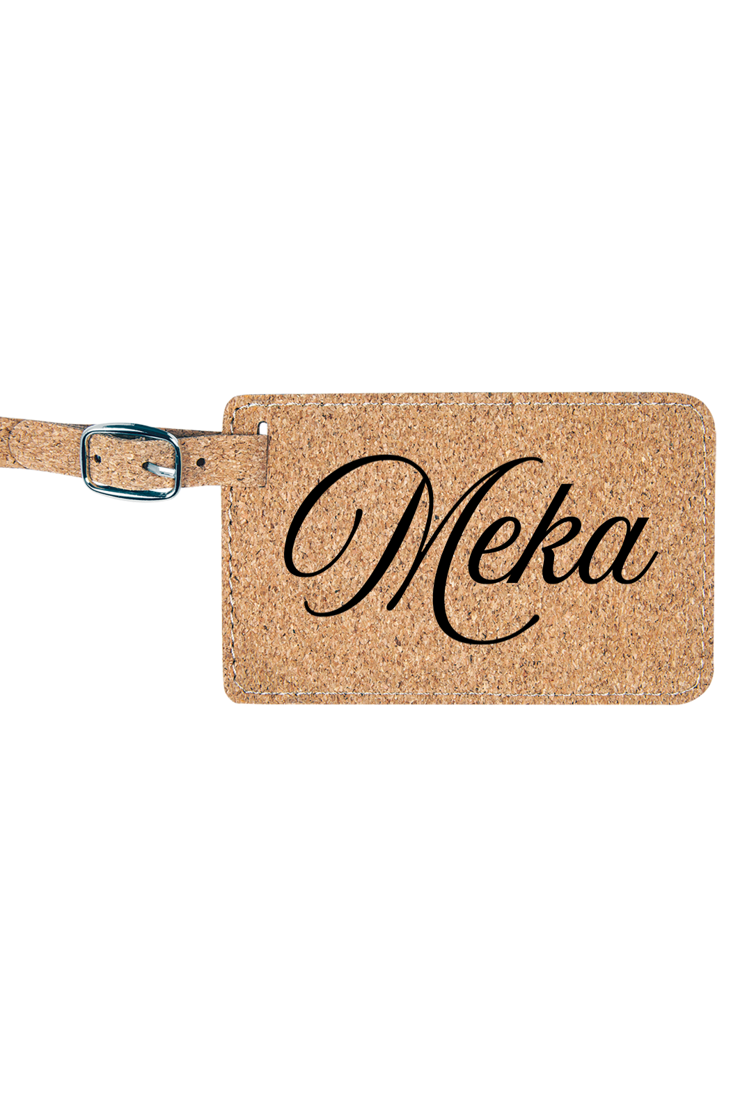 Meka - 4 1/4" x 2 3/4" Laserable Leatherette Luggage Tag