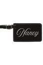 Nancy - 4 1/4" x 2 3/4" Laserable Leatherette Luggage Tag