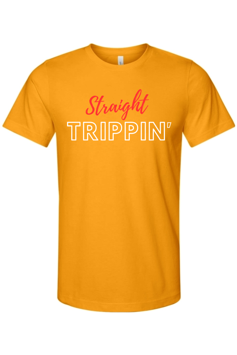 Straight Trippin' - Red/White Font Unisex Short Sleeve Shirt