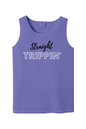 Straight Trippin' Black/White Font Unisex Tank Top