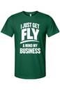 Get Fly & Mind My Business - White Font Unisex Short Sleeve Shirt