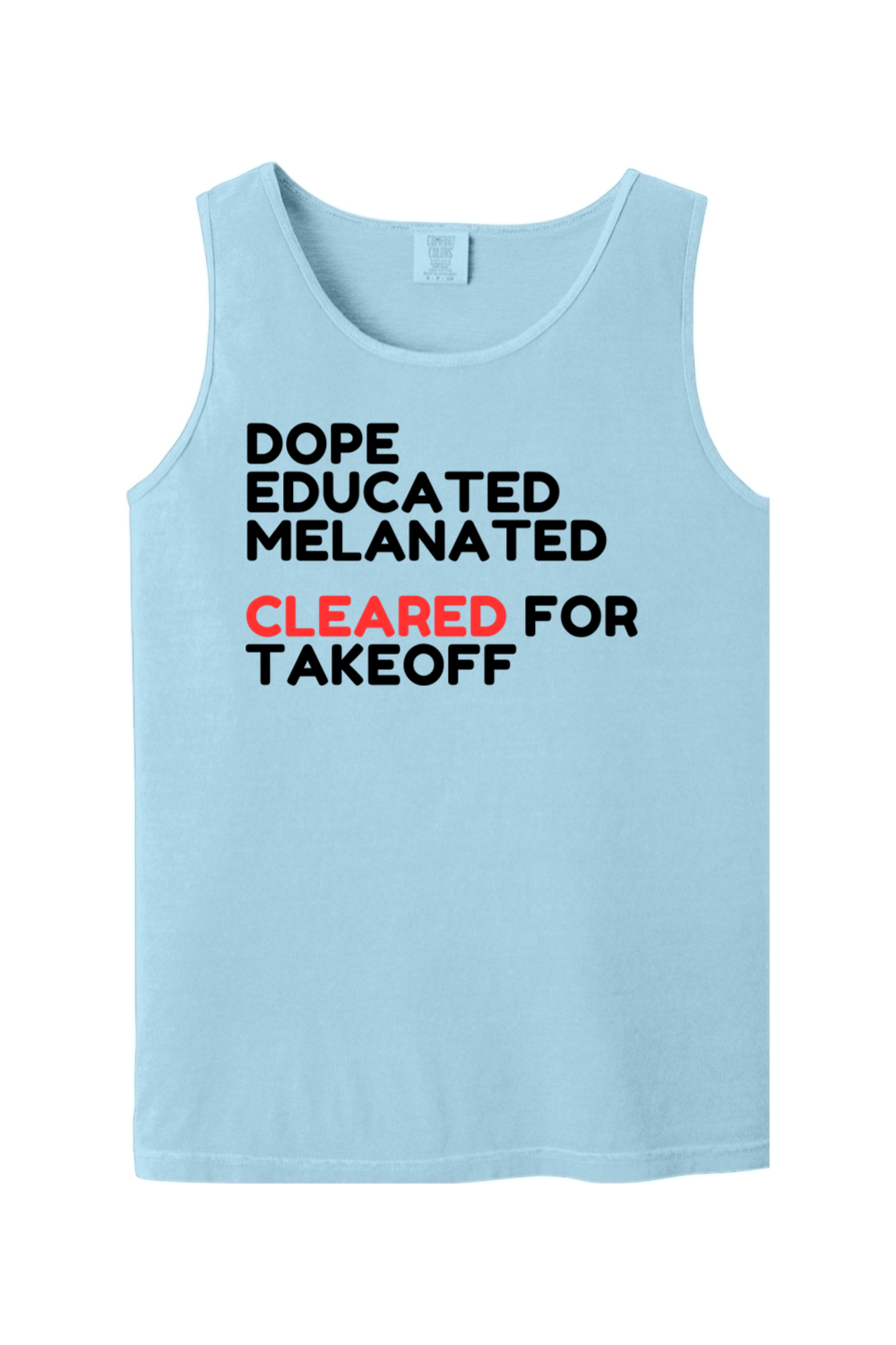 Cleared for Takeoff - Black/Red Unisex Tank Top