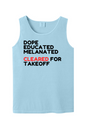 Cleared for Takeoff - Black/Red Unisex Tank Top