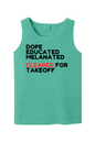 Cleared for Takeoff - Black/Red Unisex Tank Top