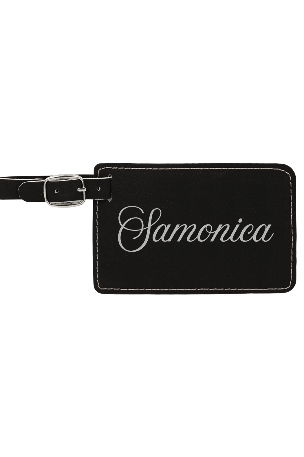 Samonica - 4 1/4" x 2 3/4" Laserable Leatherette Luggage Tag