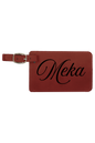 Meka - 4 1/4" x 2 3/4" Laserable Leatherette Luggage Tag