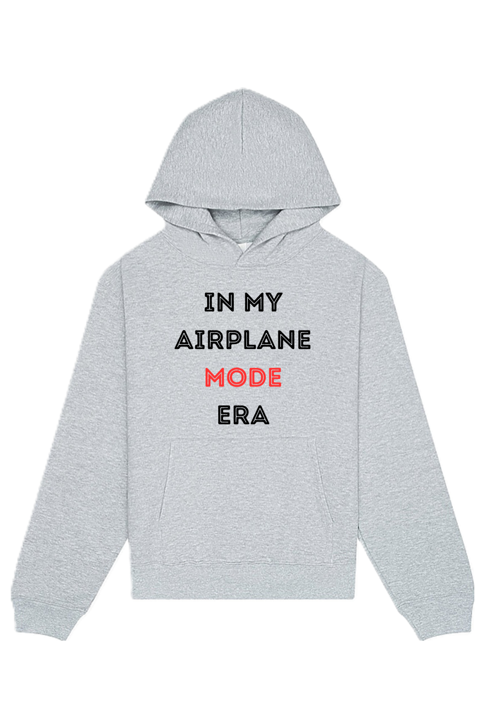 Airplane Mode Era - Black/Red Front Unisex Heavyweight Hoodie