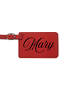 Mary - 4 1/4" x 2 3/4" Laserable Leatherette Luggage Tag