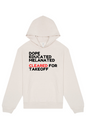 Cleared for Takeoff - Black/Red Font Unisex Heavyweight Hoodie