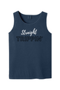 Straight Trippin' - White/Black Font Unisex Tank Top