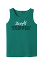 Straight Trippin' - White/Black Font Unisex Tank Top