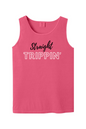 Straight Trippin' Black/White Font Unisex Tank Top